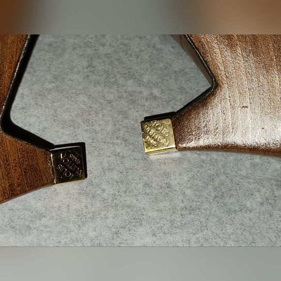 🔥EUC Louis Vuitton Mule  Wooden Heels Slides Sandal  Leather - Picture 3 of 14